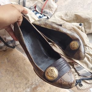 Gucci logo heels